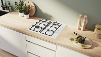 Bosch PBP6B2K60 Serie 2 White Gas Hob 