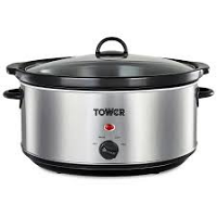 Tower T16040Y 6.5L Stainless Steel Slow Cooker 