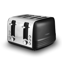 Tower T20081BLK Ash Black 4 Slice Toaster