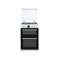 Teknix TKGD60W White 60cm Double Oven Gas Cooker 