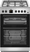 Simfer SIM63TGS Silver 60cm Twin Cavity Gas Cooker 